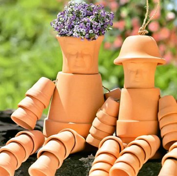 Поделки для сада своими руками из цветочных горшков Поделки для сада своими руками из цветочных горшков