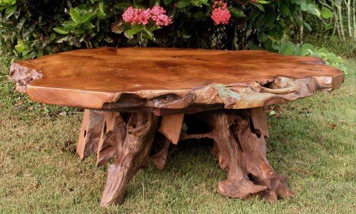 Мебель из стволов дерева