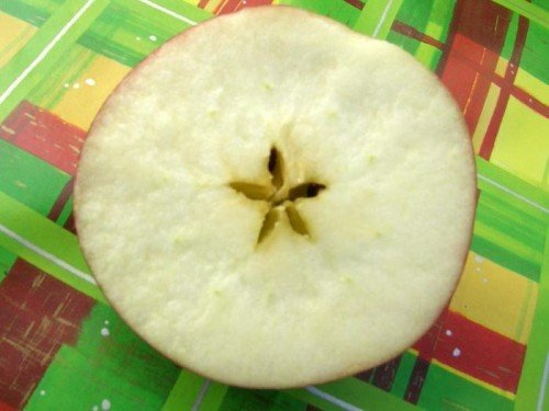 Яблоко в разрезе
