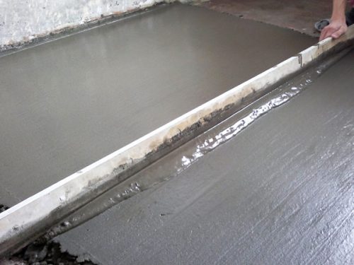 Выравнивание бетонной стяжки